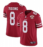 Nike 49ers 8 Steve Young Red 75th Anniversary Vapor Untouchable Limited Jersey Dzhi,baseball caps,new era cap wholesale,wholesale hats